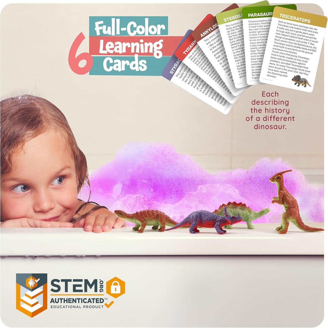 Dino Egg Bath Bombs for Kids - Kid Baths Bomb with Surprise inside - Dinosaur Toys Gift for Boys and Girls Ages 6 7 8 Years Old Gifts - Fun Educational Toy Fizzy - Basket Stuffers