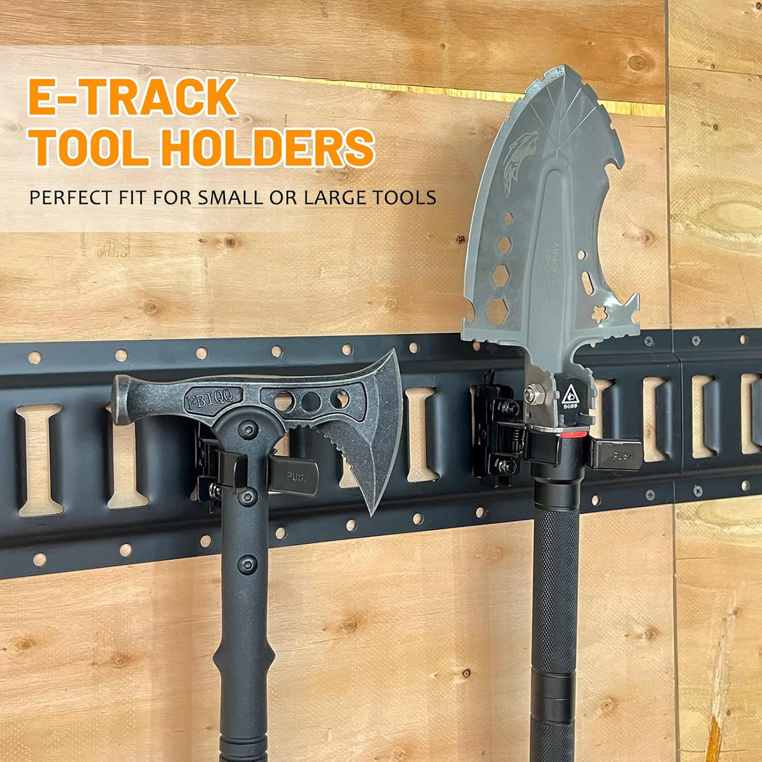 E-Track Tool Holders E Track Accessories Large Opening for Enclosed Trailer to Keep Rakes,Shovels, Broom