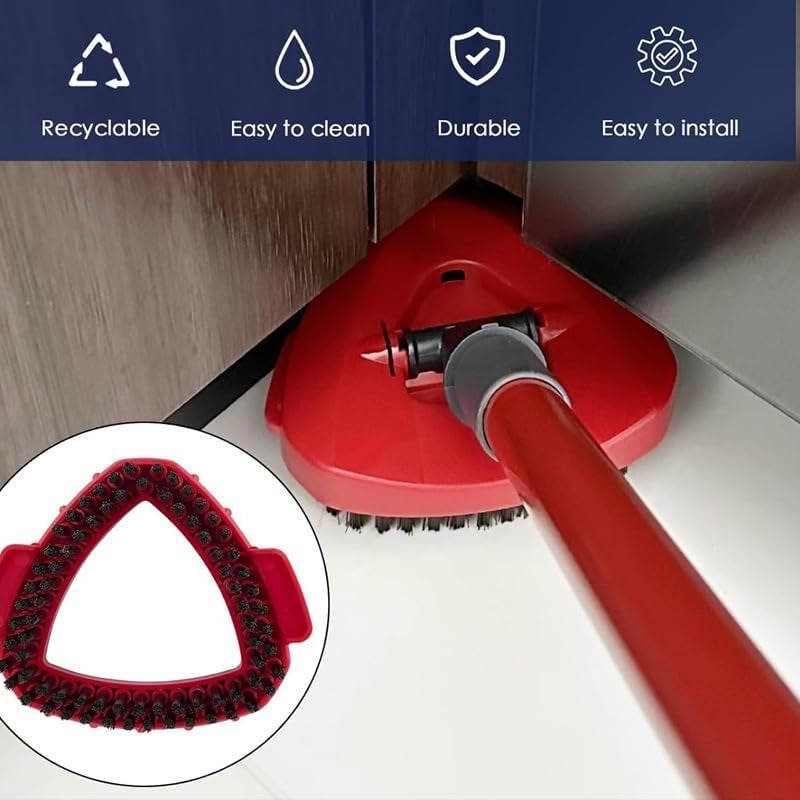 6 Pack Spin Mop Replacement Head, Spin Mop Scrub Brush,Microfiber Mop Refills, Easy to Replace,For Bathroom,Kitchen,Tub and Tile,Easy Cleaning,Suitable for Ocedar Rinseclean 2-Tank System Spin Mop(G)