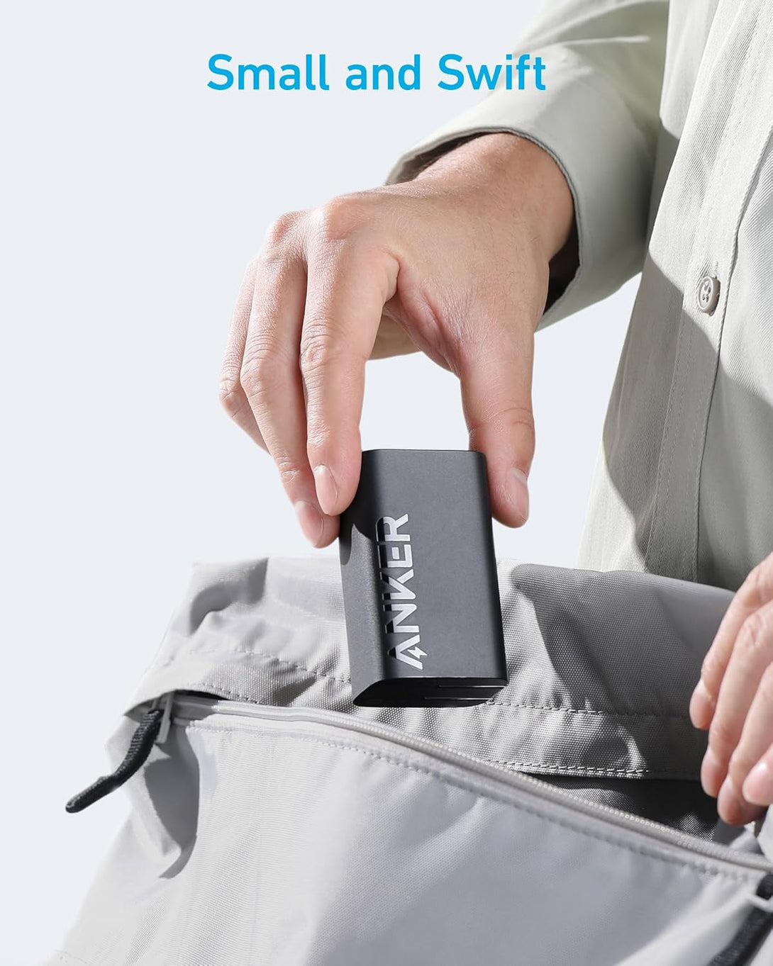 Anker 67W USB C Charger, 3 Port PIQ 3.0 Compact and Foldable Fast Charger for Macbook Pro, Ipad, Galaxy, Iphone and More (5FT USB-C Cable Included)