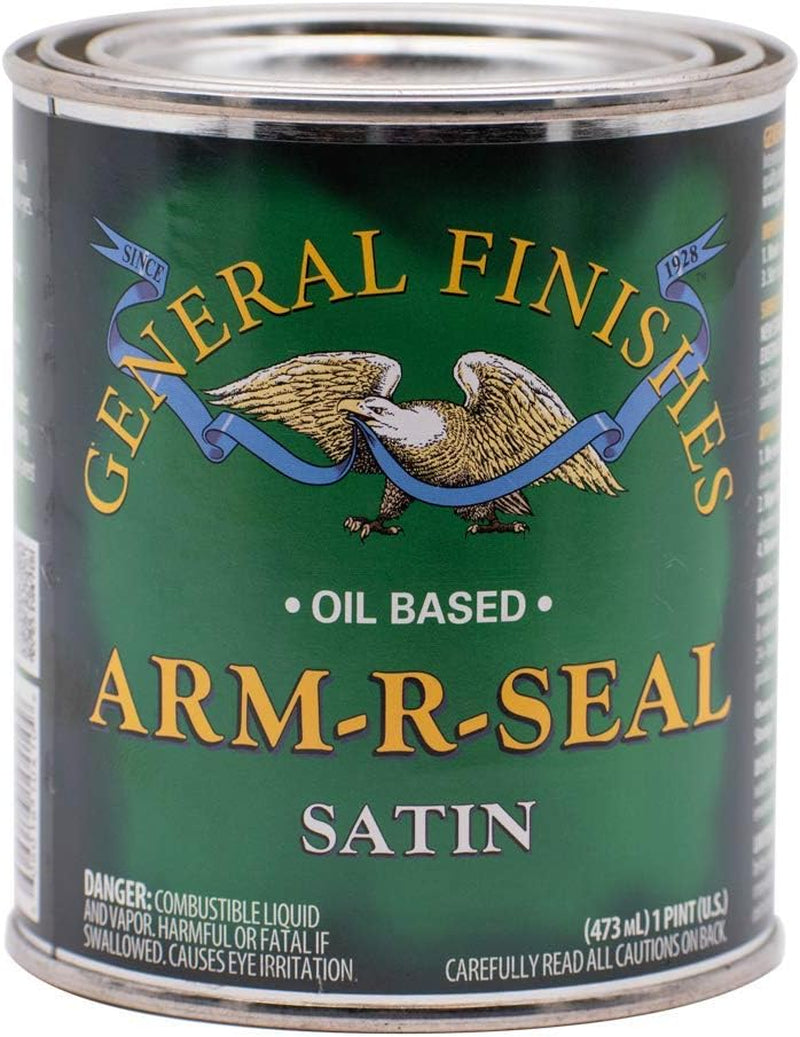 General Finishes Arm-R-Seal Oil Based Topcoat, 1 Pint, Satin