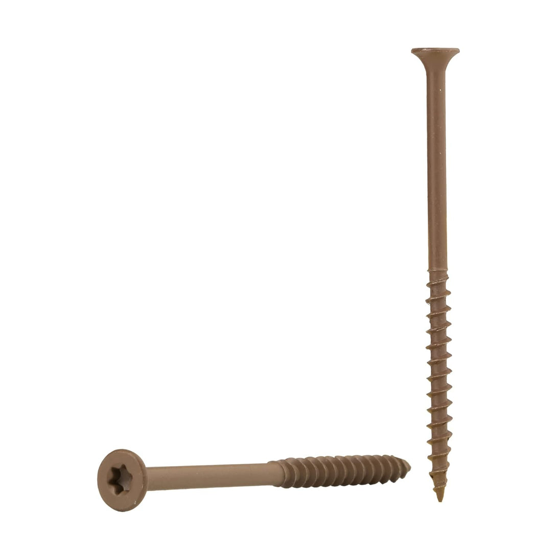 Nuvo Iron Deck Screws Jar #8 X 3-250 Count, Brown