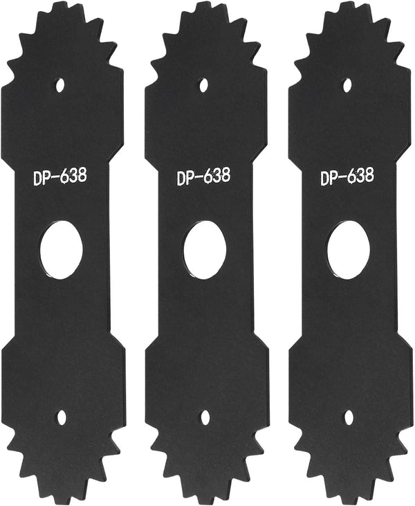 9 Inch 638006008 Edger Blade Compatible with Ho-Melite Ry-Obi Edger, Edger Blade Replacement 638006008 638006007 RY13050 RY13050A RY15518 RY40030 P2300 RY40706VNM S20300 Edger Center Hole 1" (3)