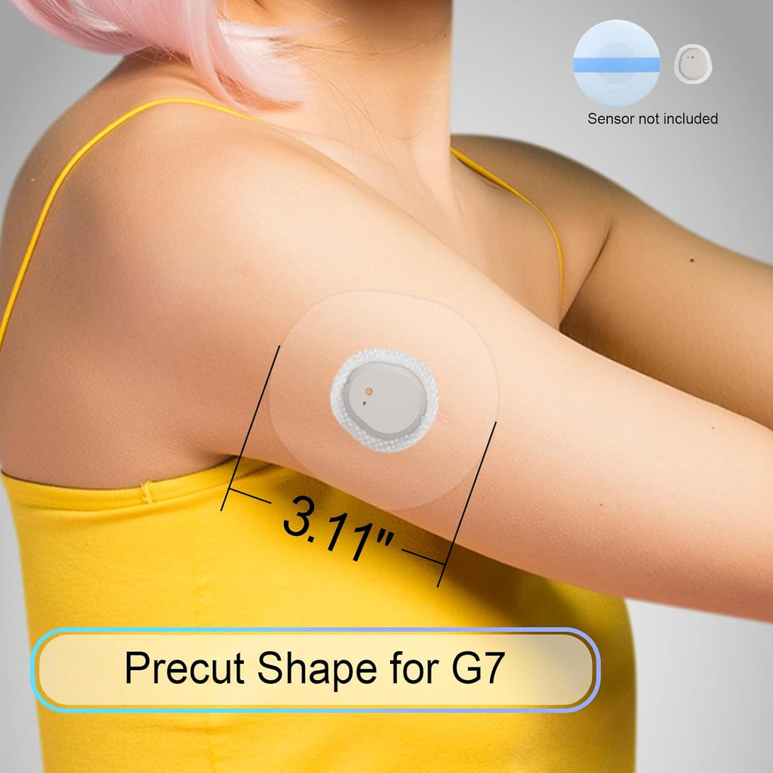 G7 Adhesive Patches Waterproof 45Pack Full Cover Dexcom Overpatch Clear G7 Overlay Patch Easy Use, Strong Adhesion Long Lasting 10+ Days Breathable Skin Friendly & Latex-Free