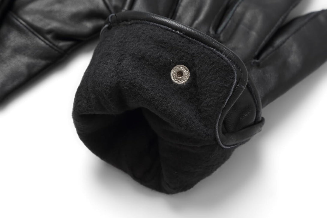 REED Men'S Genuine Leather Warm Lined Driving Gloves - Touchscreen Texting Compatible