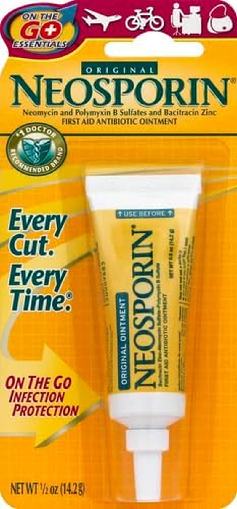 Neosporin Original Antibiotic Ointment, 24-Hour Infection Prevention for Minor Wound, .5 Oz