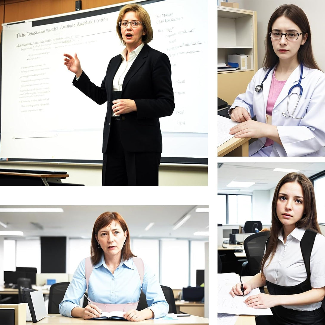 Back Brace Posture Corrector for Women, Upper Back Support Straps Straightener, Hunchback Improve Posture Correct-Shoulder, Upper Back Pain Relief Invisible under Clothes (Nude, L/XL)