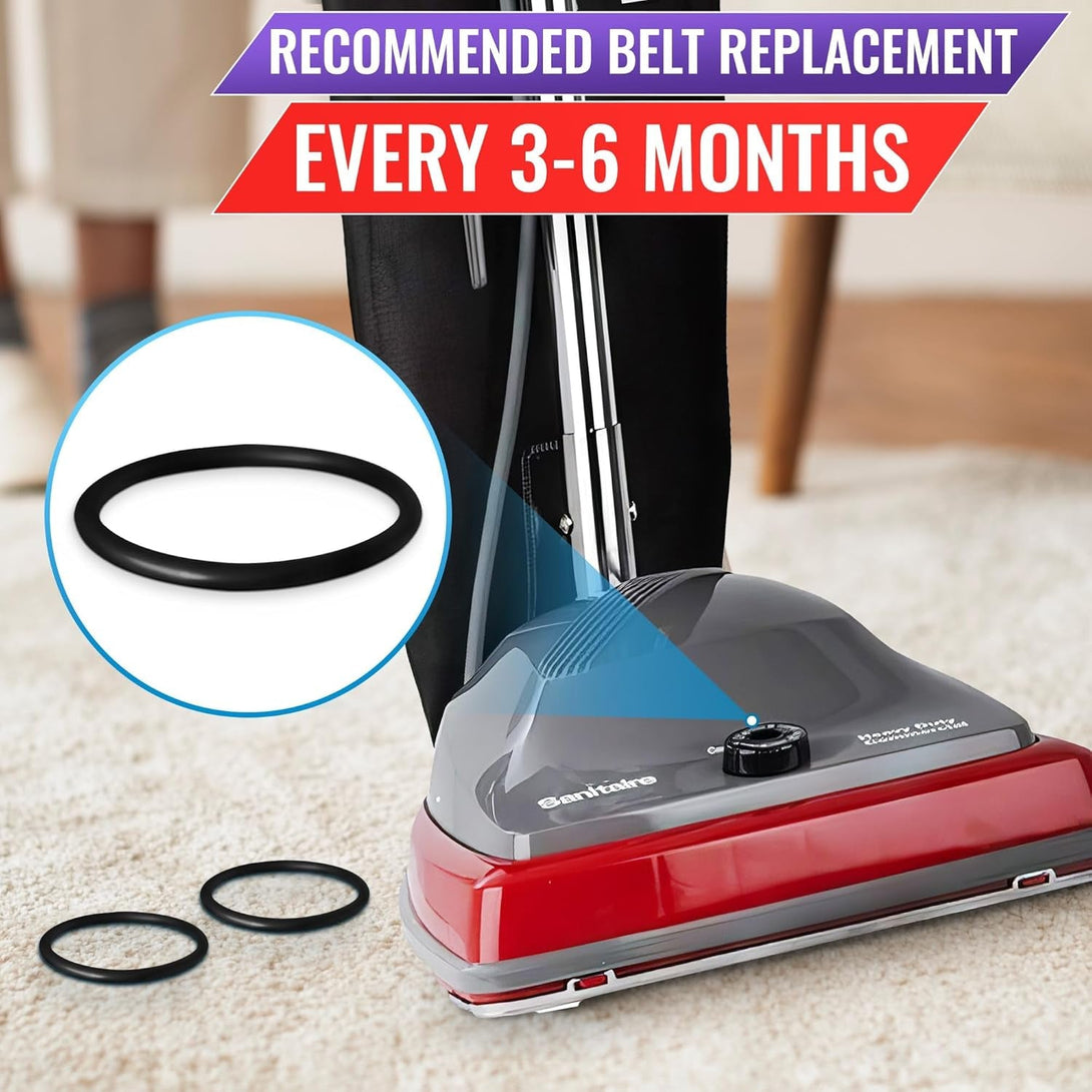 6Pcs Sanitaire Vacuum Belts - Sanitaire Vacuum Parts - Durable, Flexible, Easy Installation, Long Service Life - Compatible with SC679K, SC684, SC688, SC689, SC886, SC887, SC888, SC9050D, 1934, 1950
