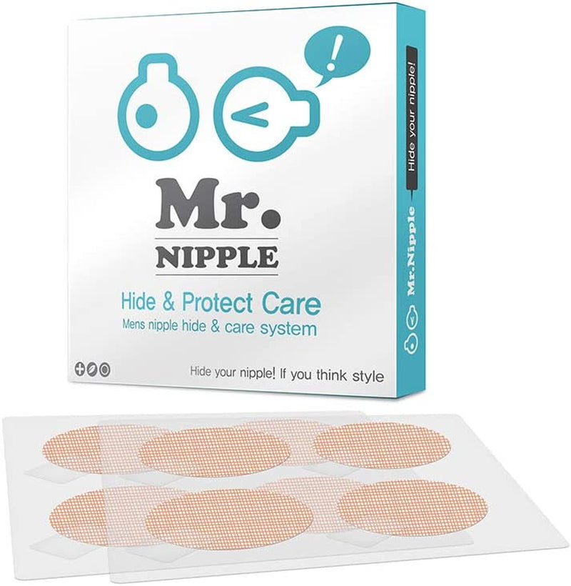 Mr. Nipple Hide & Protect Care (Mens' Nipple Hide & Care System) / 50 Pair (100 Pieces) Nipple Cover for Men