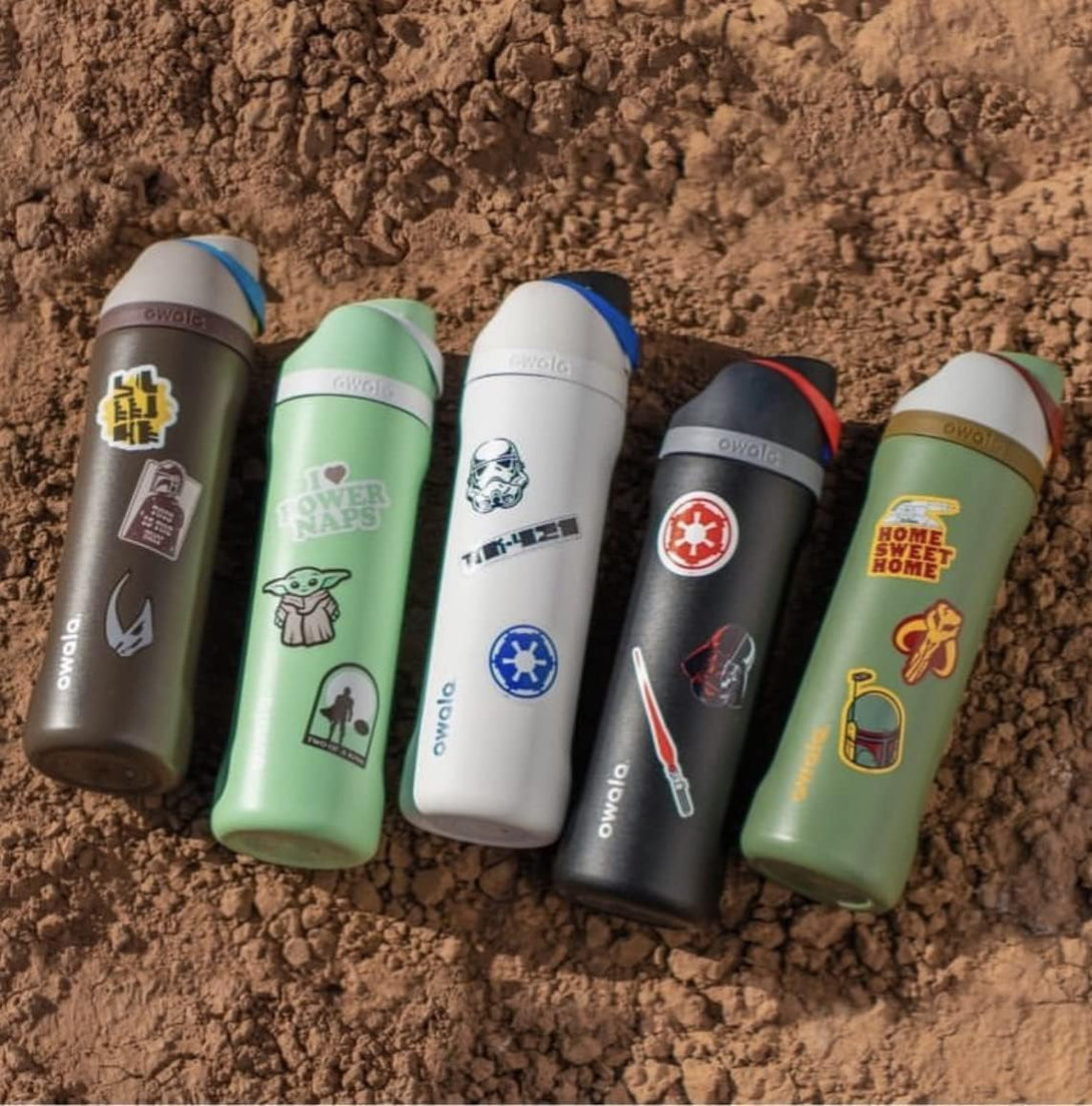 Owala Star Wars Freesip Insulated Stainless Steel Water Bottle with Straw for Sports and Travel, Bpa-Free Sports Water Bottle, 24 Oz, Stronger than You Think