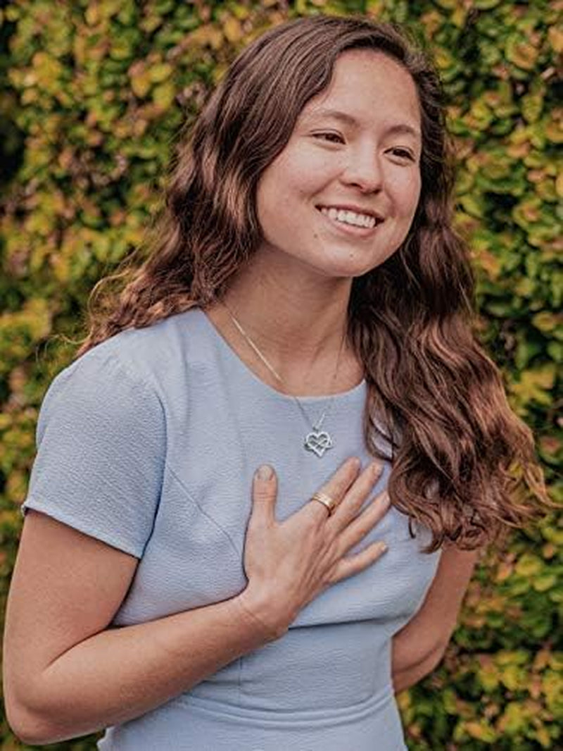 JES & JANI Infinity Heart Necklace for Women, Love Heart Pendant with Cubic Zirconia and Infinity Necklace, 925 Sterling Silver Heart Necklace for Girlfriend