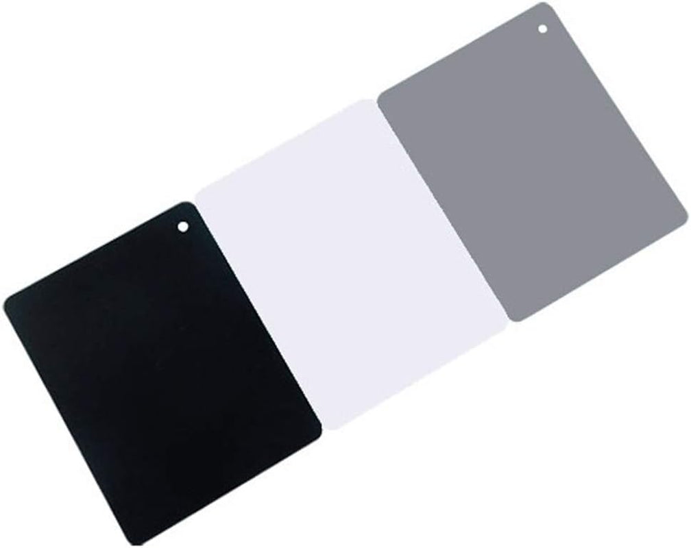 Grey Card White Balance Card 18% Exposure Photography Card Custom Color Calibration Dslr/Slr/Evil Camera Checker for Digital Photography Video (3.35" X 2.2")