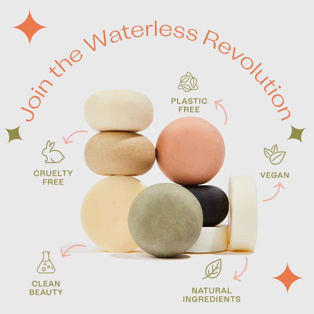 B.O.B BARS over BOTTLES Oil Control Bundle, Purifying Shampoo Bar & Moisturizing Conditioner, Hair Care, Ideal Ph Balance, Natural, Vegan, Eco-Friendly,Sustainable,Plastic Free,Waterless & Zero Waste