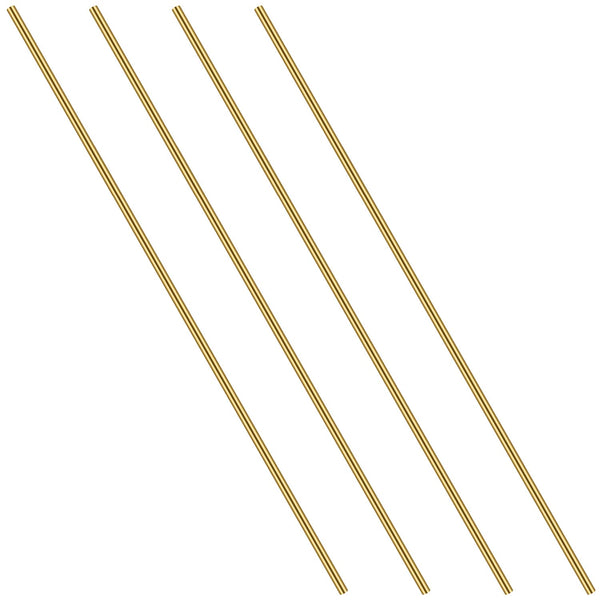 3/16 Inch Brass round Rod, Favordrory 4PCS Brass round Rods Lathe Bar Stock, 3/16 Inch in Diameter 14 Inches in Length