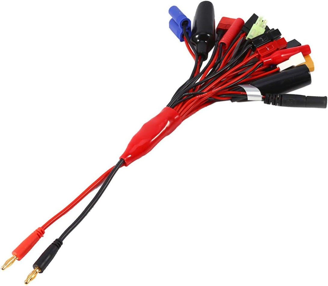 19 in 1 RC Car Truck Lipo Battery Multi Charger Adapter Lead Cable Converter Compatible with Traxxas Tamiya RC Car Truck Boat Lipo Battery Charger