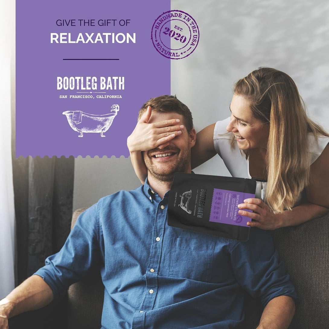 Shower Steamers Aromatherapy 15 Pack, Lavender Shower Bombs, Great Mother'S Day Gift, 100% Pure Essential Oil, All Natural, for Men and Women, Made in USA