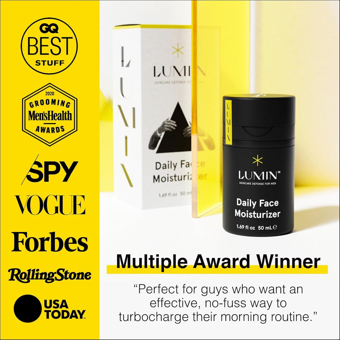 Lumin - Daily Face Moisturizer for Men - with Niacinamide, Mens Face Lotion, Mens Skin Care, Ideal for Normal & Combination Skin, 50Ml, 1-Pack