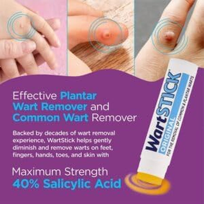 Wartstick Maximum Strength Salicylic Acid Solid-Stick Common and Plantar Wart Remover 0.2 Oz