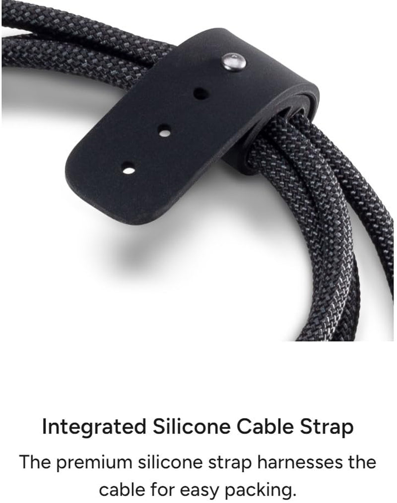 Mophie Charge Stream USB-A to USB-C 1M/3Ft Silicone Cable - Braided Enduraflex Design, 15W Fast Charge Compatible, & Ultra-Durable Build