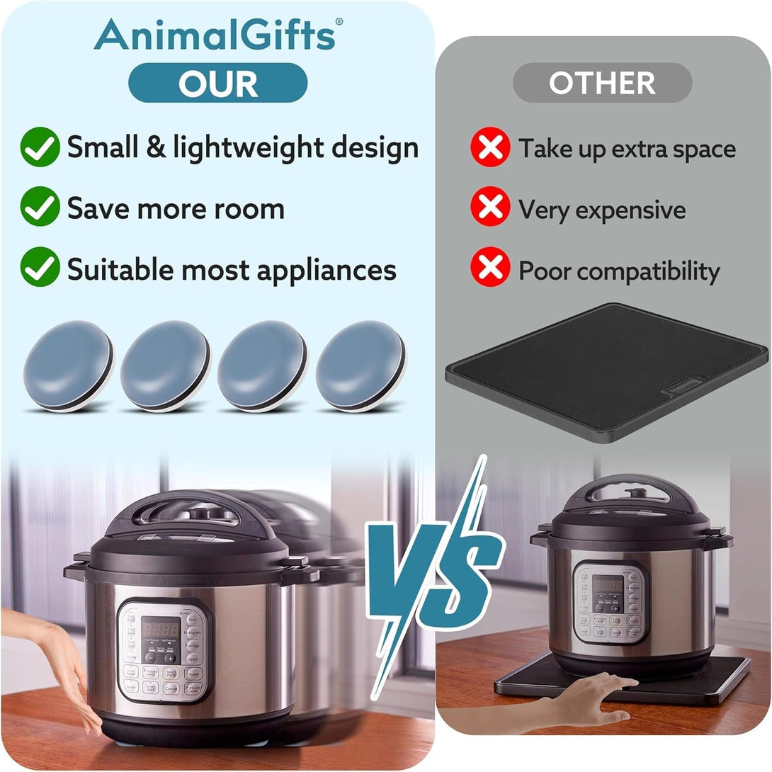 Appliance Sliders for Kitchen 24 PCS Self-Adhesive Small Kitchen Finds Appliance Slider Hacks Easy to Moviing & Space Saving Must Have Home Gadgets Mixer Accessories for Countertop
