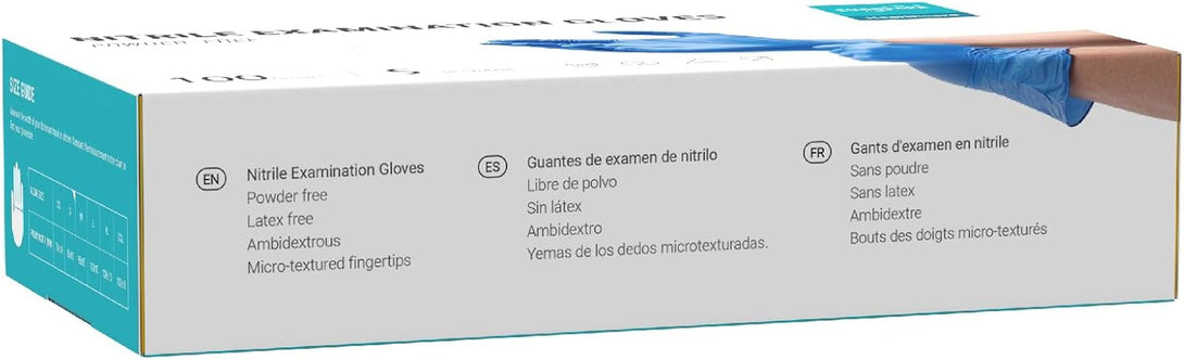Nitrile Examination Gloves, Pack of 100