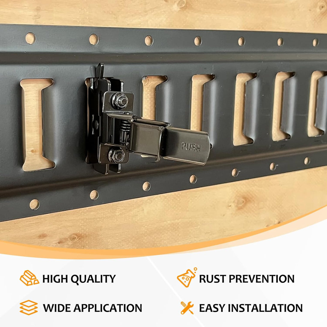 E-Track Tool Holders E Track Accessories Large Opening for Enclosed Trailer to Keep Rakes,Shovels, Broom