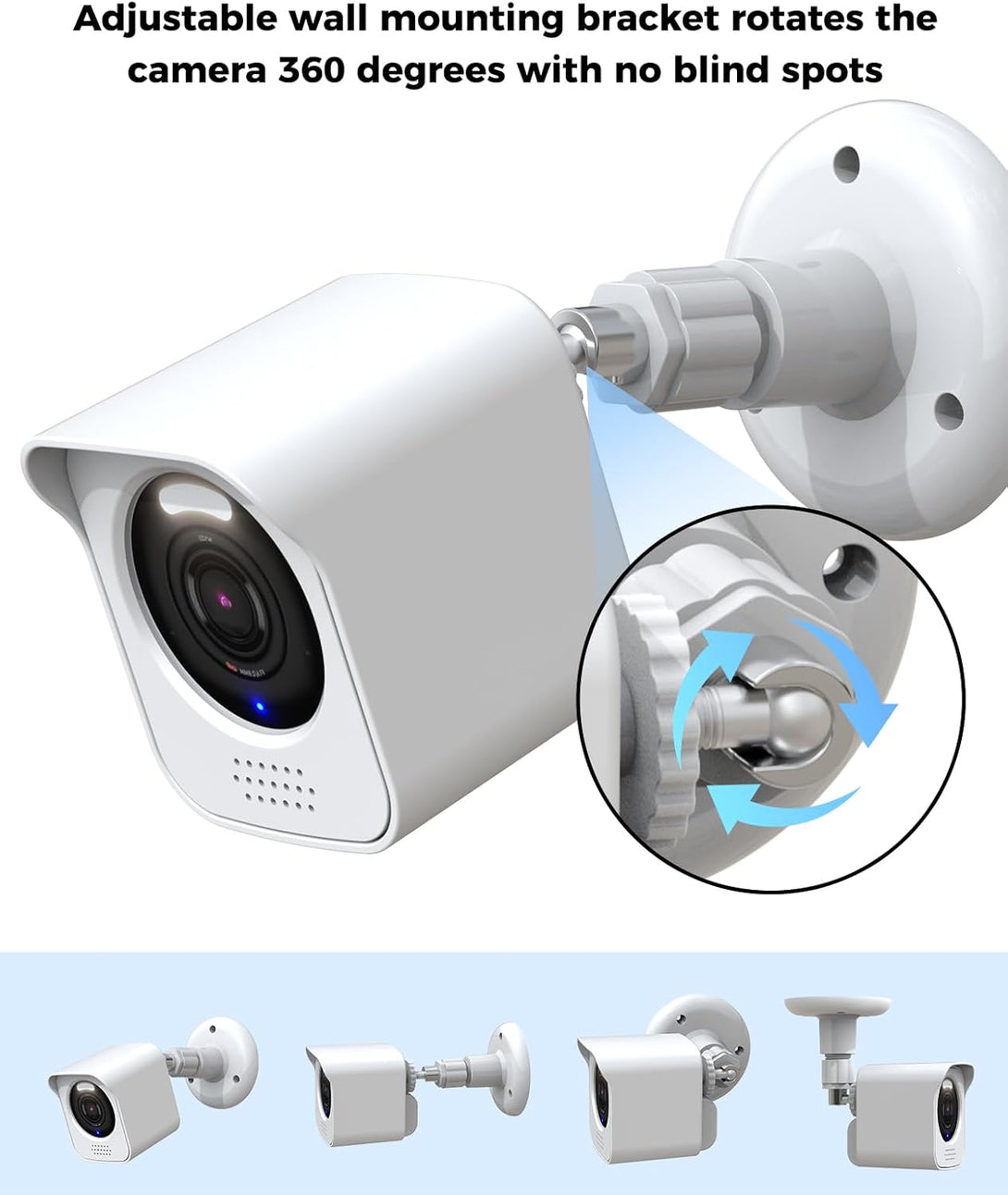 All-New Wyze Cam V4 Camera Surveillance Mount, Compatible with Wyze Cam V4 ONLY Weatherproof Protective Housing and 360 Degree Adjustable Mount (Wyze Camera Are Not Included)