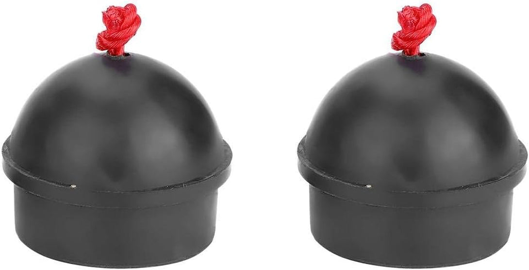 Alomejor 2Pcs Cue Tips No Slip Cue Tip Chalk Billiard Pool Cue Chalk Holder with Cord for Pool Cues and Snooker