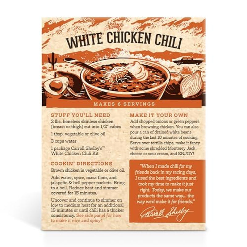 Carroll Shelby'S Original Texas Chili Kit 3.65 Ounce (Pack of 8)