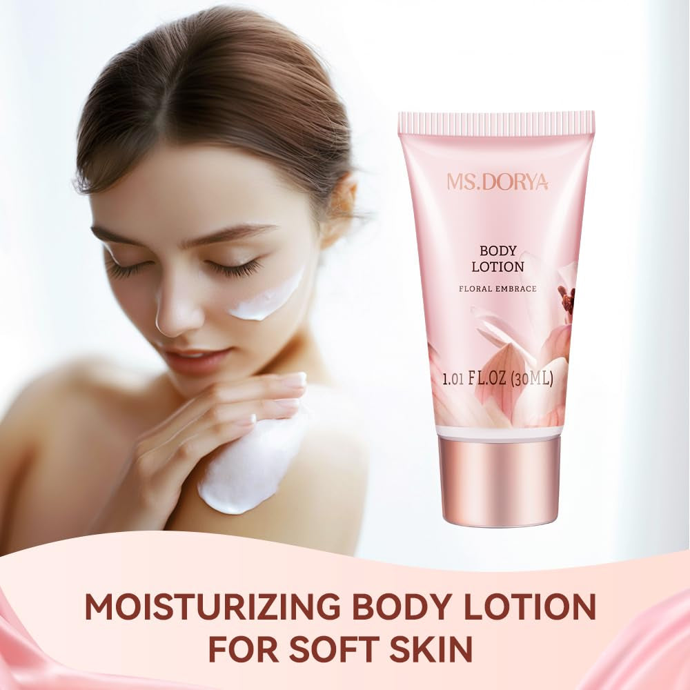 Birthday Gifts for Women Mom, Spa Gift Baskets for Her Wife,- 5 Pcs Relaxing Self Care Gifts Set with Body Lotion & Plush Earmuffs, Ideal Mothers Day Christmas Gifts for Women, Wife, Mom, Girlfriend