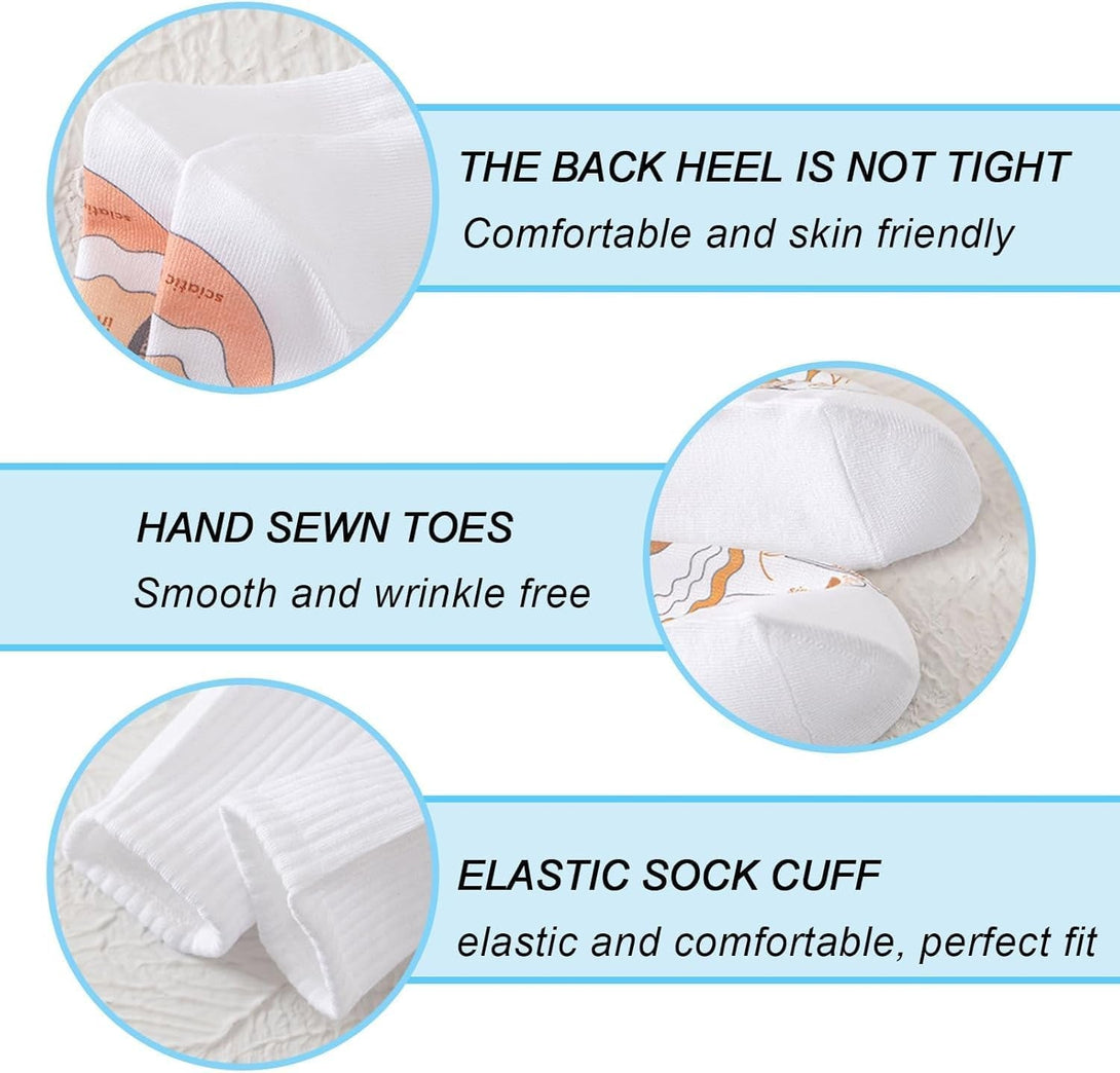 Acupressure Socks and Gloves - 4 Pcs Reflexology Socks with Tools, Tutorial Reflexology Gloves with Massage Sandal, Pain Relief Acupuncture Socks for Foot Massage，Updated Model