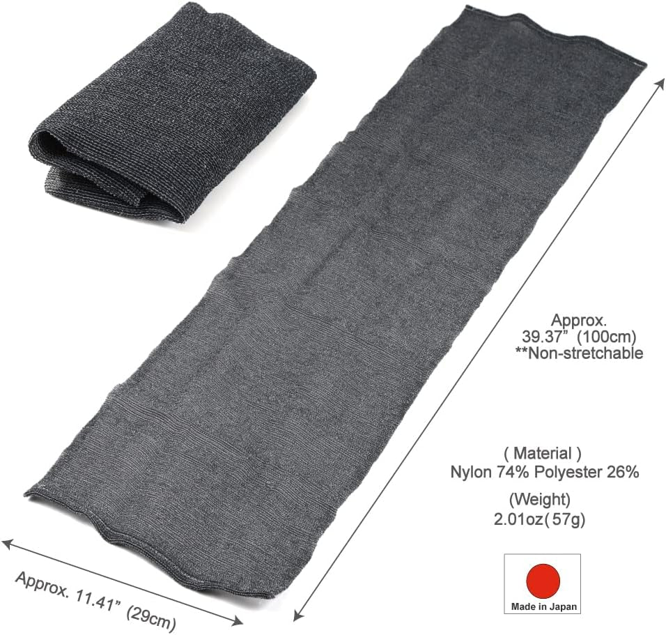 Extra Rough, Exfoliating Washcloth [Made in Japan] Exfoliating Towel Special Texture Makes Fluffy Foam Lather, Back Scrubber, Dead Skin Cell Remover [Loofah for Women and Men] (Black)