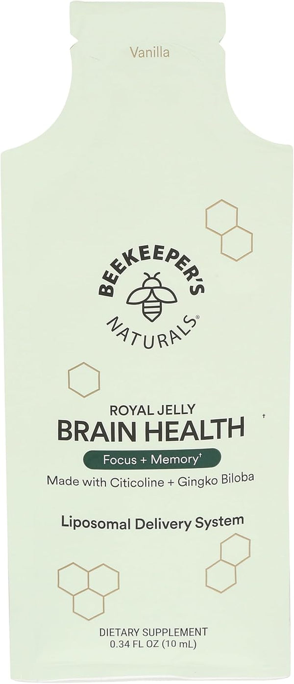 Beekeepers Naturals Brain Health Royal Jelly Liposomal SGL, 0.34 FZ