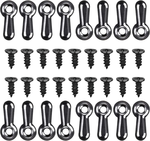 160-Piece Metal Picture Frame Set with 160 Screws, Turn Button Fasteners, Black Frame Hardware, Hanging Hangers for Photos, Crafts, Posters
