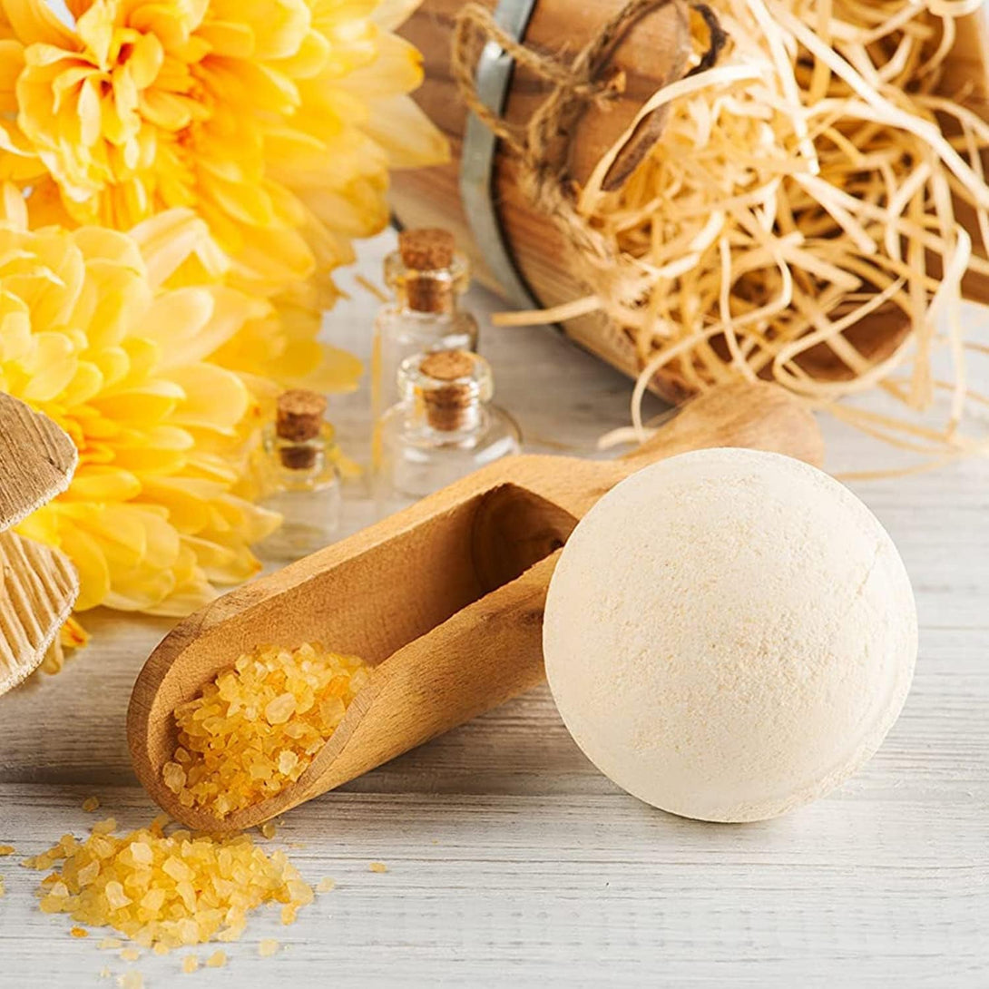 Nature'S Beauty Oatmeal Fragrance-Free Bath Bomb Multi-Pack - Natural Hand Crafted, Non-Staining, Luxury Fizzy Spa Bomb, Sooth Dry + Itchy Skin Made W/Almond + Coconut Oil, 4.6 Oz (4 Pack)