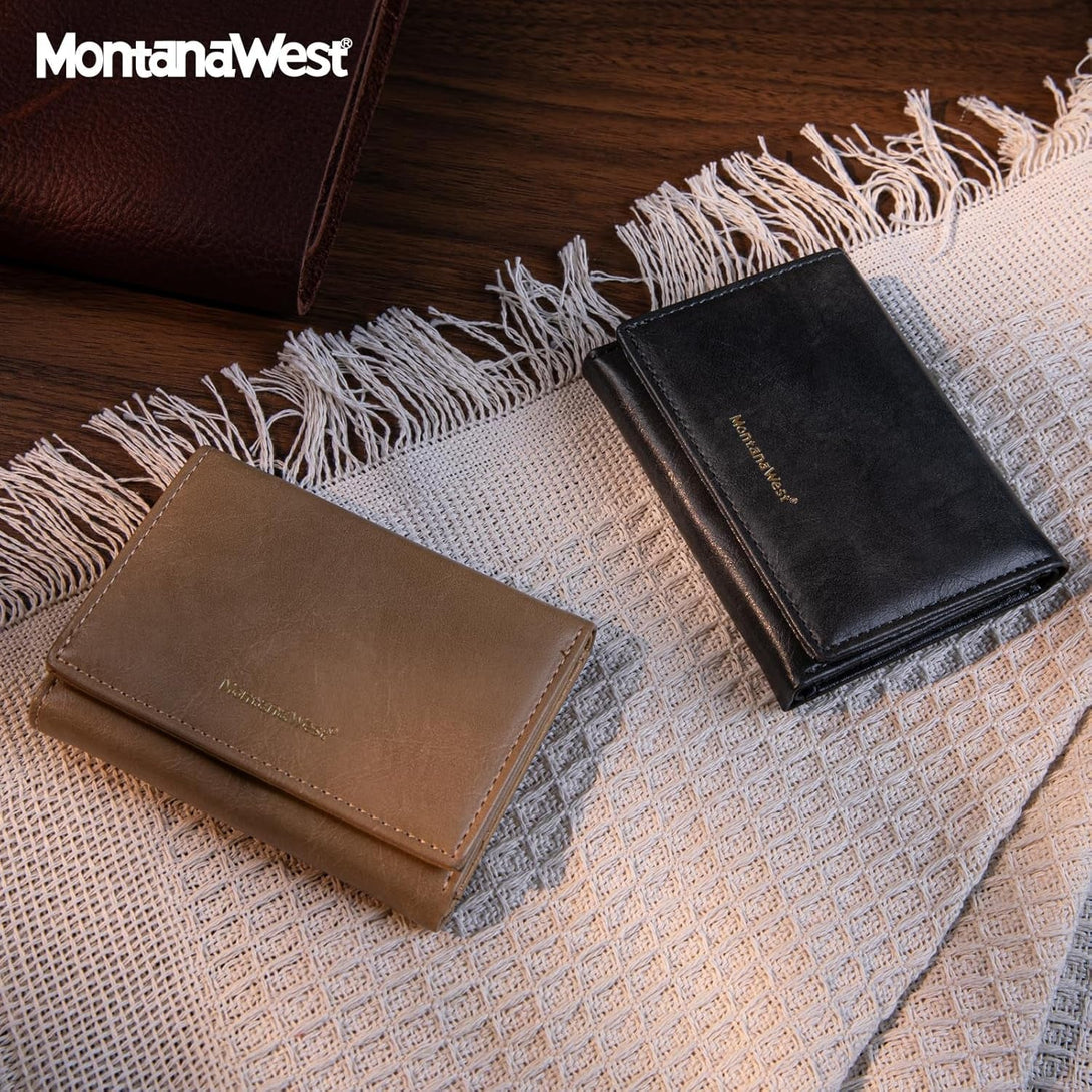 Montana West Small Women'S Wallet RFID Wallet Women Trifold Credit Card Wallet Wallets for Women 2024 with ID Window