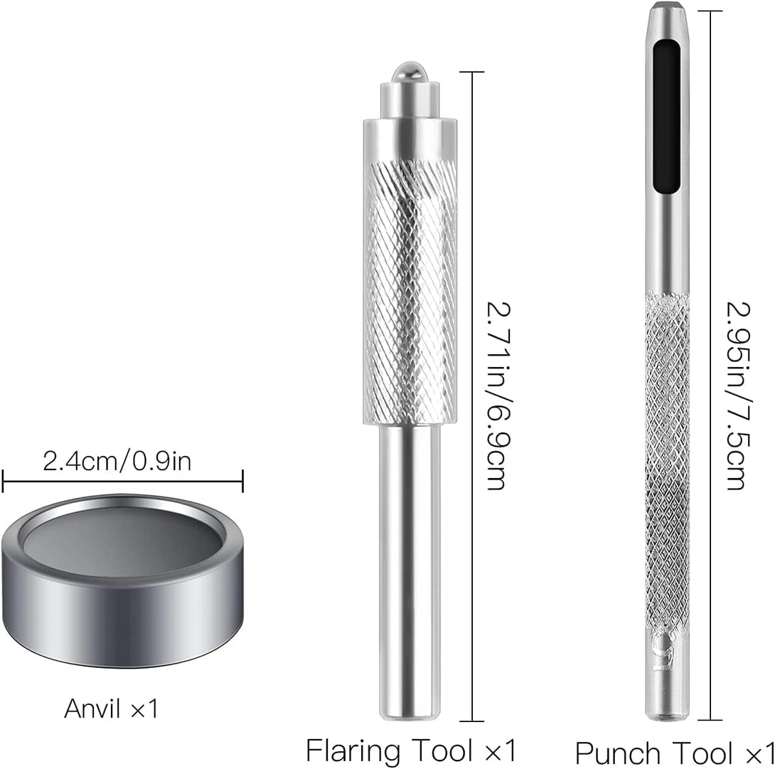 72 Pieces 15MM Snap Fastener Kit Tool Snap Button Kit Snaps for Leather Leather Snaps and Fasteners Kit for Leather Marine Grade Stainless Steel Snaps for Bag, Jeans, Clothes, Fabric