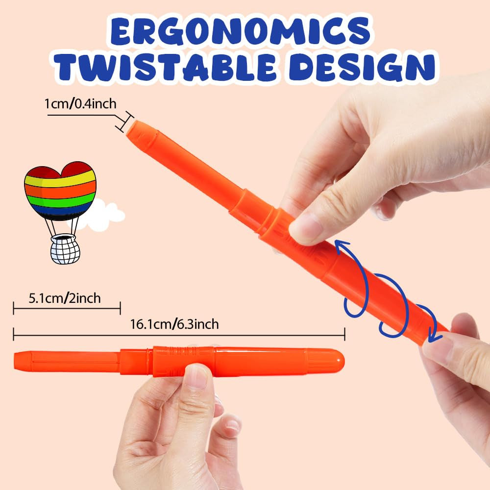 8 Color Face Painting Kits for Kids, Beesjuy Water Based Face Paint Kit, Makeup Kit Plant Ingredients Face Crayons, Painting Party for Adults&Kids (3 Neon)