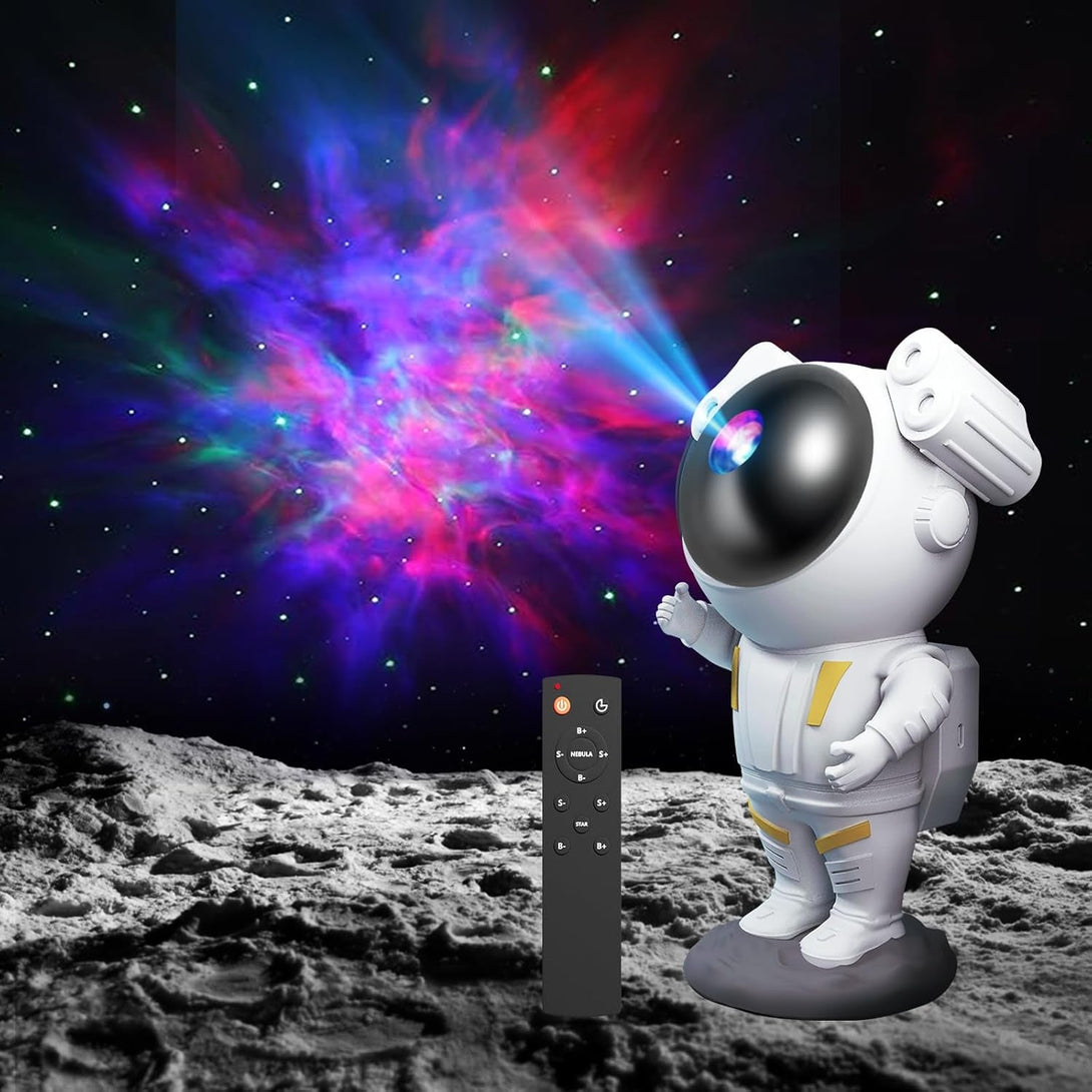Astronaut Galaxy Projector - Starry Sky Night Light with Timer and Remote Control, Perfect for Bedroom and Ceiling, Great Gift for Kids and Adults