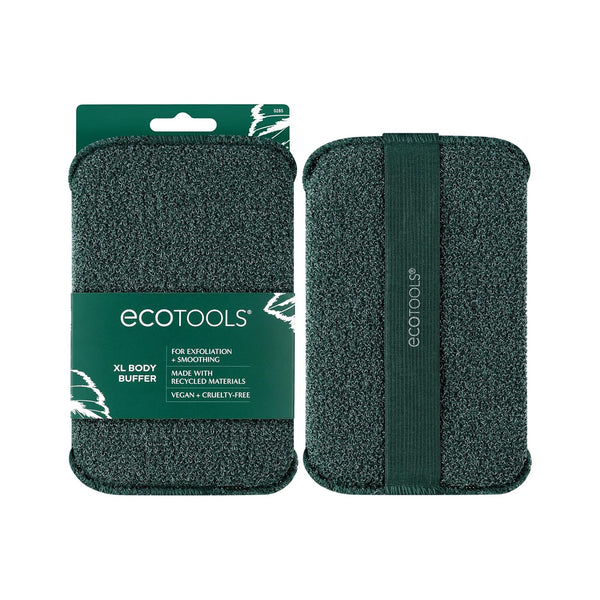 Ecotools XL Body Buffer, Exfoliating Body Scrubber, Large Sponge for Whole Body Cleansing, Quickly Remove Dry Skin, Eco-Friendly Bath Accessory for Men & Women, Cruelty-Free, 1 Count
