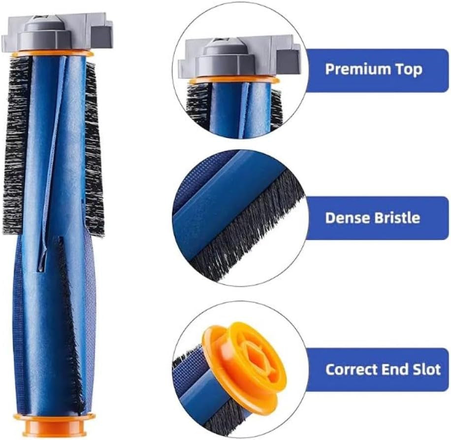 Qwick Replacement Main Roller Brush for Shark AI AV2501S AV2501AE RV2502AE RV2410WD RV2610WA RV2610WD RV2620WD RV2520AOUS AV2510AOUS Robotic Vacuum Cleaner, Blue