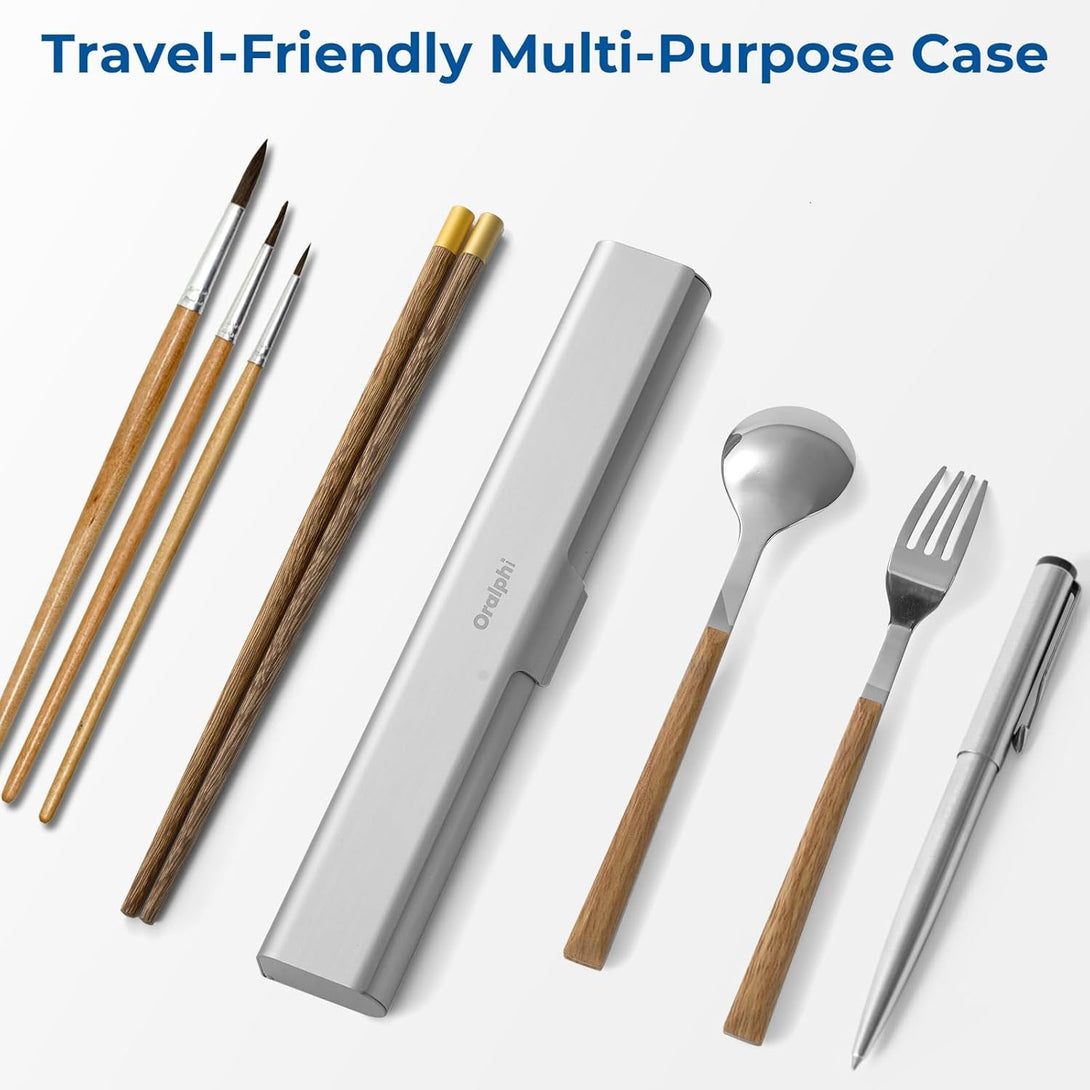 Aluminum Toothbrush Travel Case, Portable Travel Toothbrush Holder, Durable Manual Toothbrush Box Container for Traveling, Bathroom, Camping, Business Trip-1Pack Silver