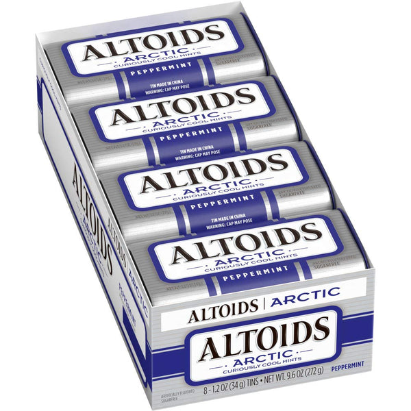 JÁCLER ALTOIDS Arctic Peppermint Mints, 1.2-Ounce Tin (Pack of 8)