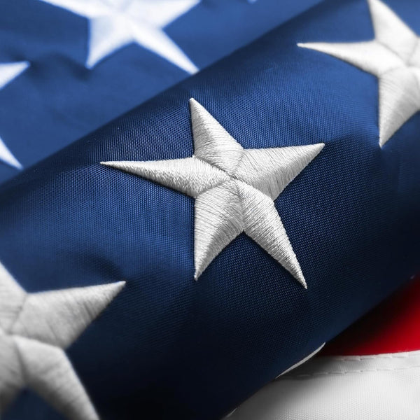 American Flags 2X3 Outdoor Use,Non Fading American Flags for Outside, American Flag Outdoor Heavy Duty, American Flag Longest Lasting,Us Flag Embroidered Stars, Brass Grommets Sewn Stripes
