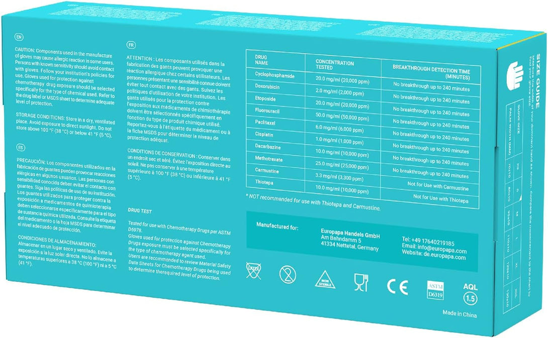 Nitrile Examination Gloves, Pack of 100