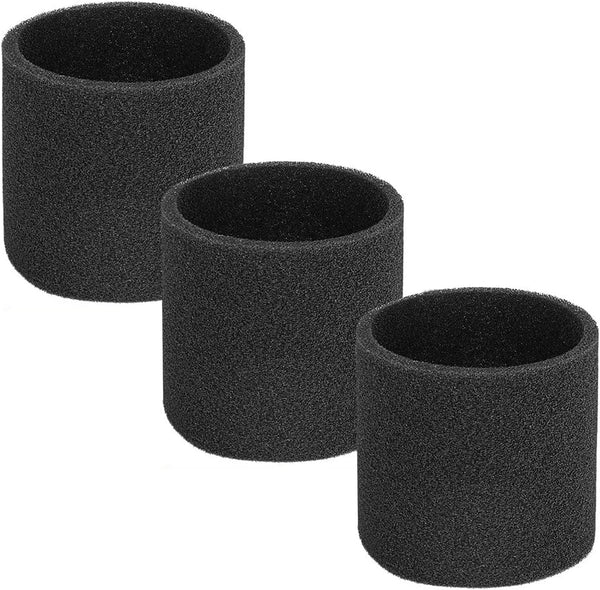 Replacement 90585 Shop Vac Filter Foam, 3 Pack 90585 Foam Sleeve VF2001 Foam Replacements Filters for Wet Dry Vacuum Cleaner, Fit for Shop-Vac, Fit for Vacmaster & Genie Shop Vacuum Cleaner