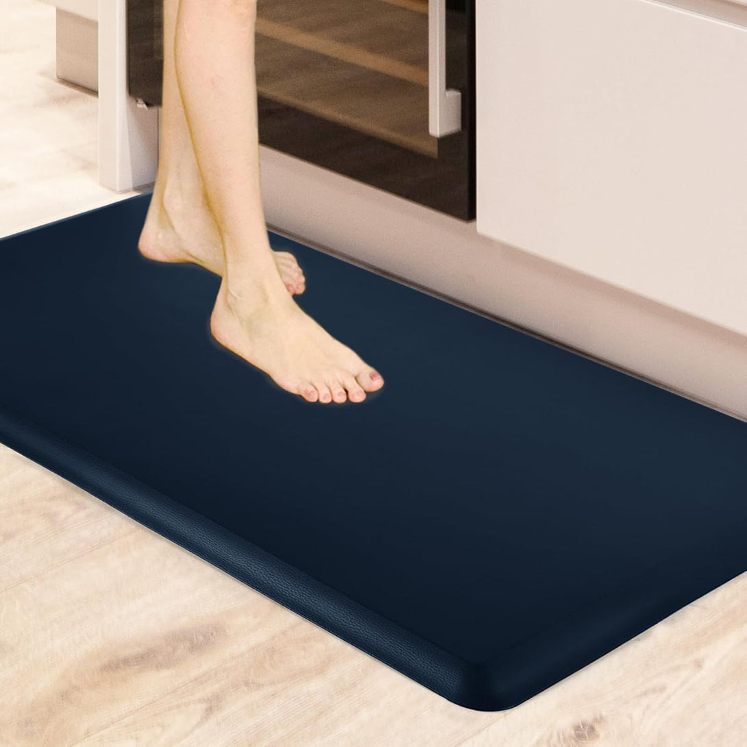 Art3D anti Fatigue Mat - 1/2 Inch Cushioned Kitchen Mat -Comfort & Non Slip Cushion for Standing Desk, Office or Garage Floor (17.3"X28", Black)