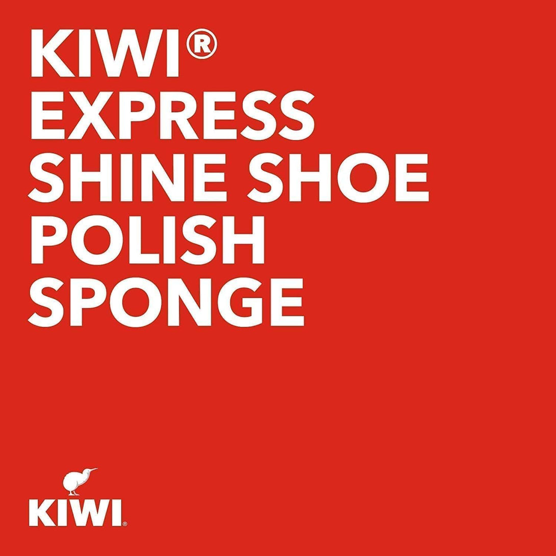 KIWI Express Shoe Shine Sponge | Leather Care for Shoes, Boots, Furniture, Jacket, Briefcase and More | Black, 0.23 Fl Oz (Pack of 1)