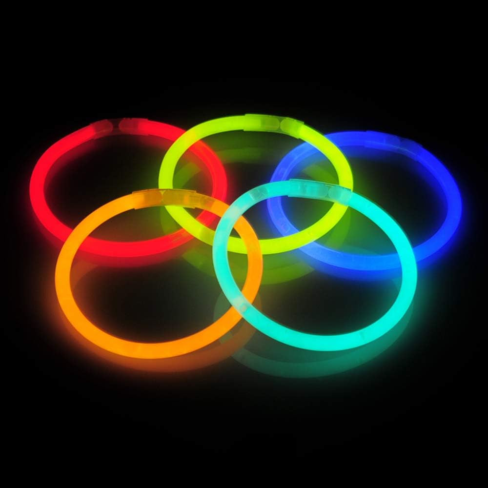 JOYIN 144 Pcs Glow Sticks Bulk 8" Glowsticks, Party Favor Glow Stick Bracelets Necklaces, Glow in the Dark Party Favors, Easter, Christmas, Halloween Party Supplies Pack